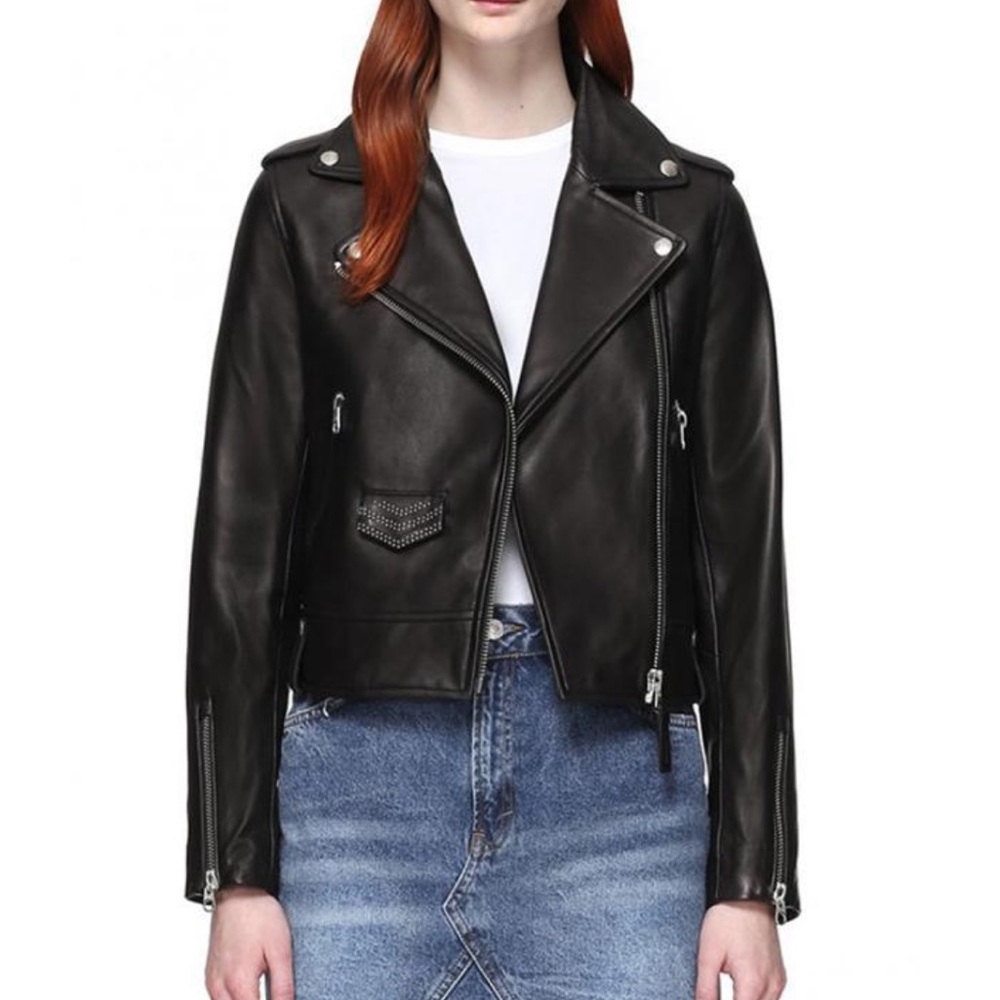 Mackage Baya Studded Leather Jacket
